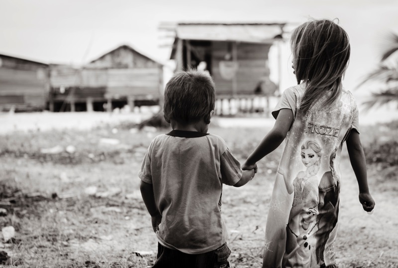 Bajau Laut children during CSR project borneo